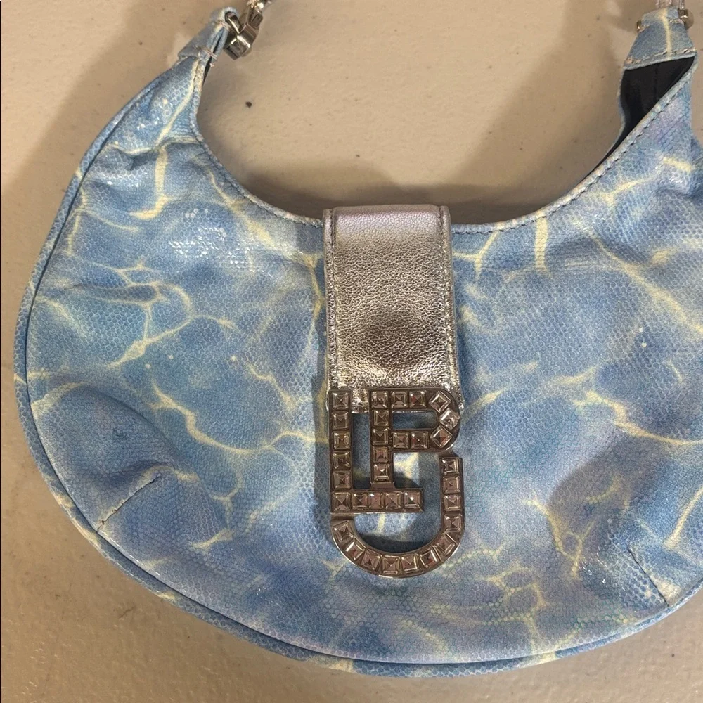 Cindy Logo Bag  Les Petits Joueurs Small Tiny purse cloud sky pool printed jewel